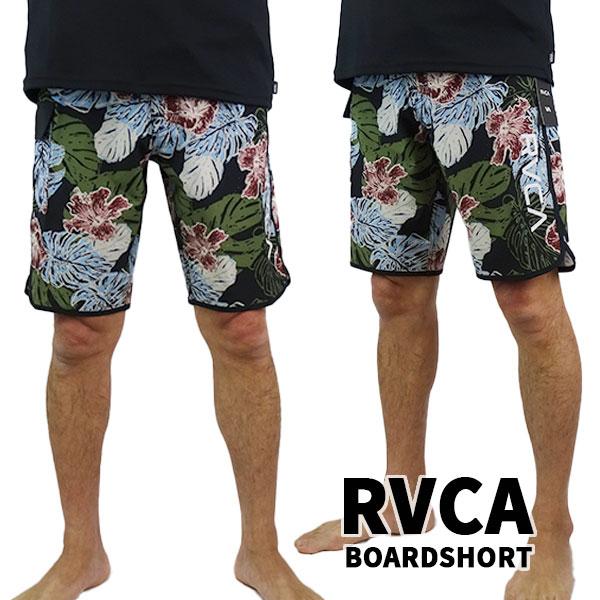 在庫処分！RVCA メンズ サーフパンツ 海パン MONSTERA 2.0 EASTERN 20 BLACK ルーカ ルカ サーフトランクス 海水パンツ 水着 [返品、キャンセル不可]