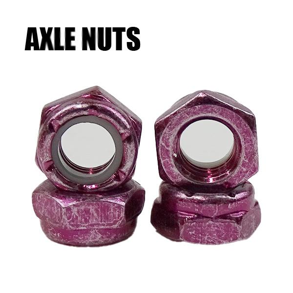 SURFING WORLD ORIGINALサーフィンワールド オリジナル【 AXLE NUTS/アクセルナット】メタリックピンク4個（トラック2個分/スケートボード1台分）アクセルナットはトラックにウィールを取り付けるために必要なパーツで...