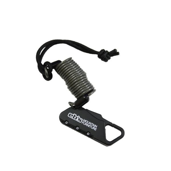 エビス eb's スノーボードアクセサリー LOCK LEASH ロック リーシュ 盗難防止 ワイヤー リーシュコード