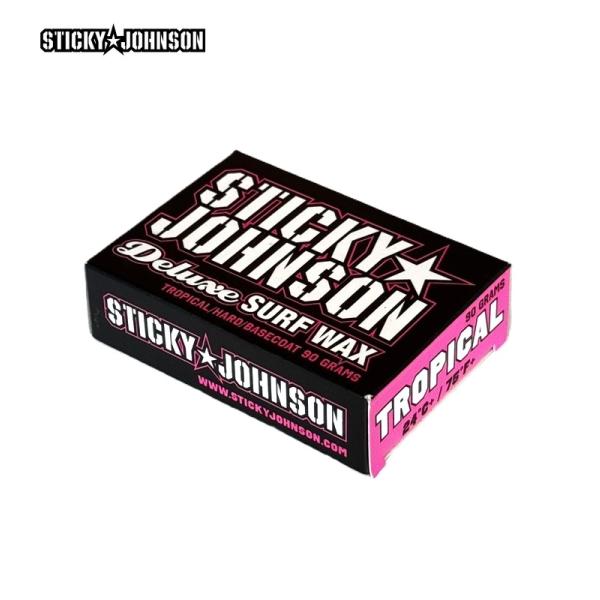 サーフィンワックス STICKY JOHNSON DELUXE SURF WAX TROPICAL HARD BASECOAT 90g