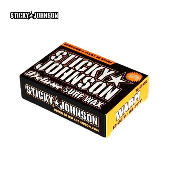 サーフィンワックス STICKY JOHNSON DELUXE SURF WAX WARM 90g
