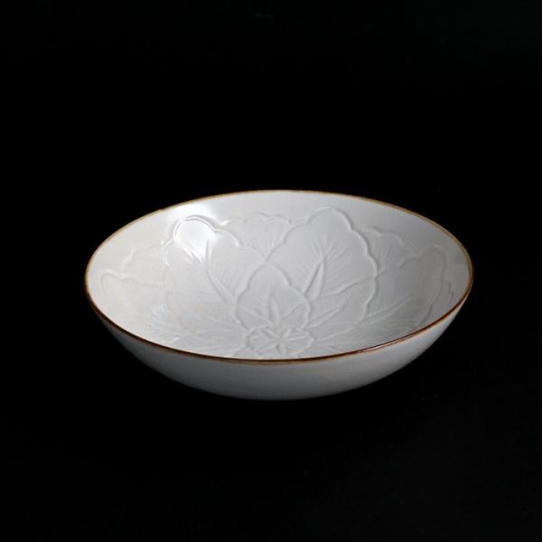 有田焼 JICON 磁今 花彫浅鉢 小 大治将典デザイン φ154xh45 : surou