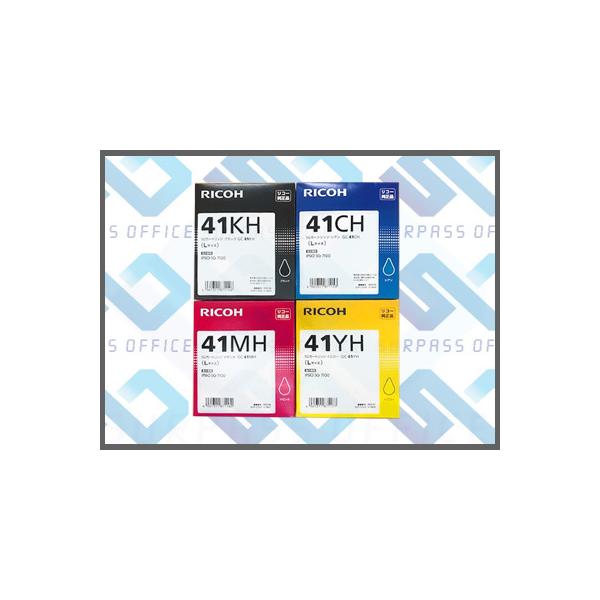 リコー（RICOH） SGカートリッジ GC41KH/CH/MH/YH Lサイズ 4個セット