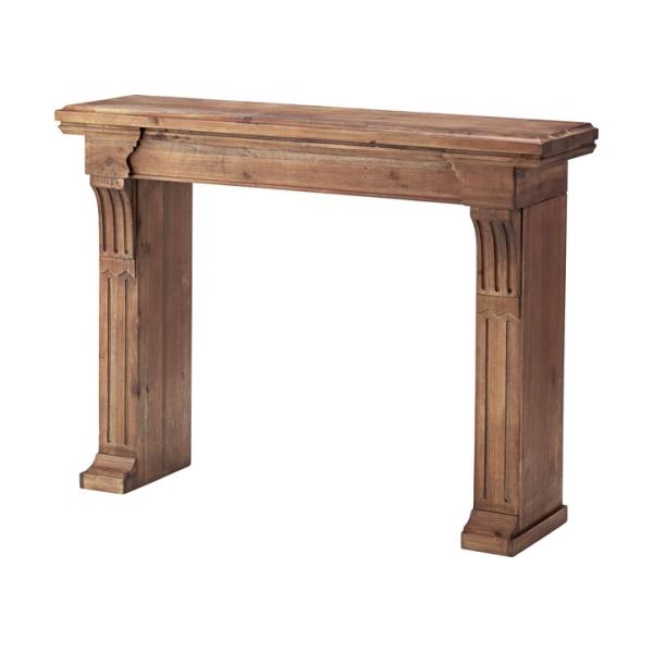 細部までこだわった装飾がエレガントな空間を演出します。カラー：ブラウンサイズ：W100×D26×H73スペック：天然木(杉) 水性ラッカー塗装原産地：中国