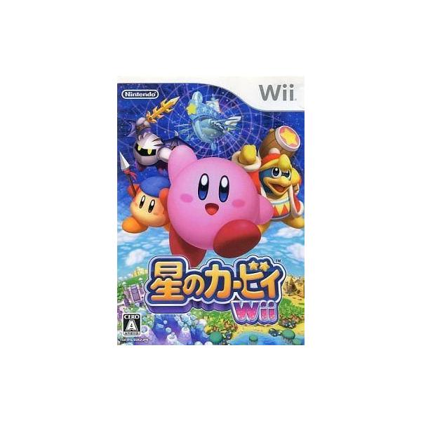 商品名：中古Wiiソフト 星のカービィWiiRVL-P-SUKJ何でも吸い込む、吸い込んだ敵の能力をコピーする。空から落ちてきた宇宙船を直すために、カービィとなかまたちが冒険します。剣で攻撃したり、魔法の杖からエネルギーを放ったり…と、さま...