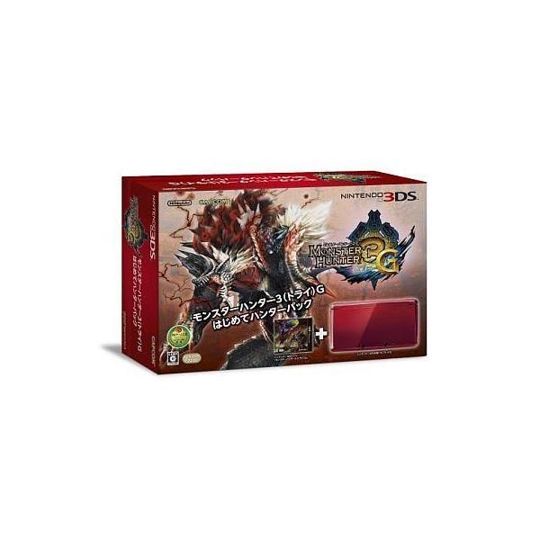 モンスターハンター3 G はじめてハンターパック ニンテンドー3DS フレアレッド同梱 任天堂