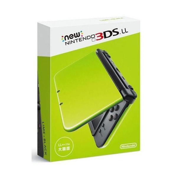 中古ニンテンドー3DSハード Newニンテンドー3DSLL本体 ライム×ブラック