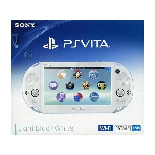 中古PSVITAハード PlayStation Vita本体 Wi-Fiモデル ライトブルー・ホワイト[PCH-2000] (状態：本体状態難)