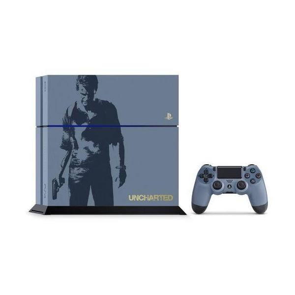 中古PS4ハード プレイステーション4本体 500GB グレー・ブルー アンチャーテッド リミテッドエディション