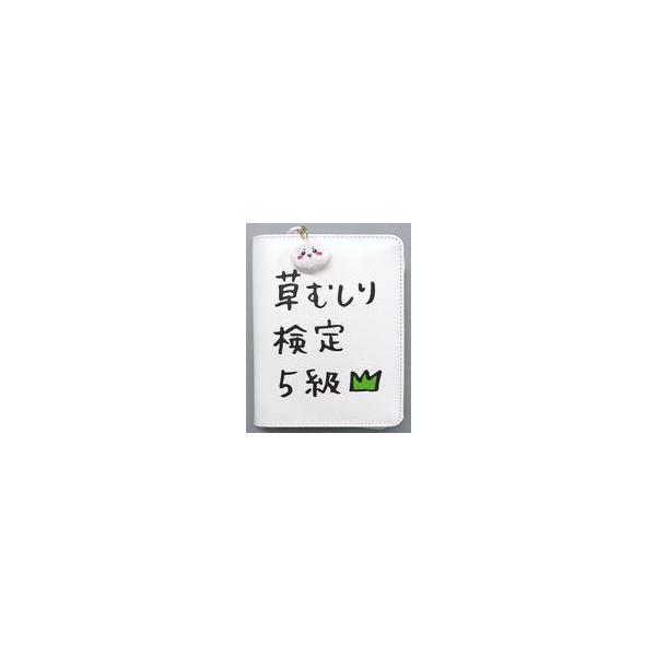 中古バッグ 草むしり検定5級 本型ポーチ 「ちいかわ なんか小さくてかわいいやつ」