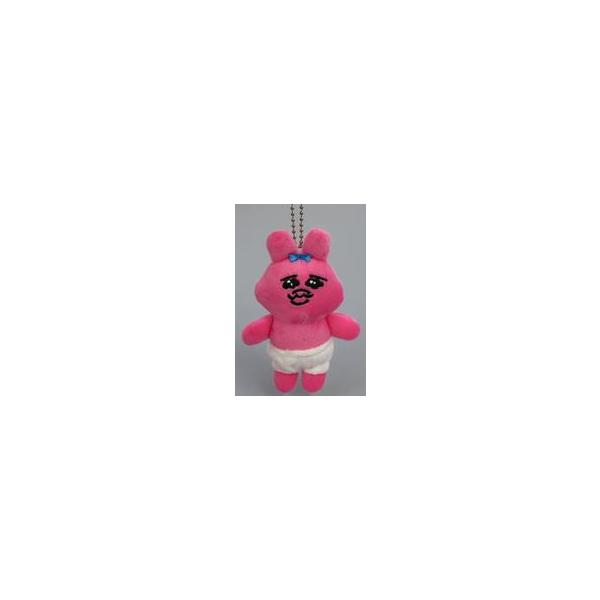 中古雑貨 おぱんちゅうさぎ ぬいぐるみキーホルダー 「おぱんちゅうさぎ×サンキューマート」