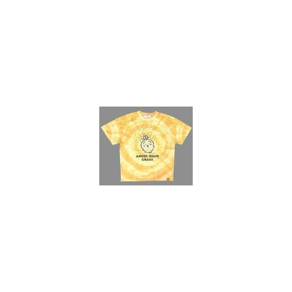 中古Tシャツ うさぎ(タイダイ/天使の輪) Tシャツ イエロー Mサイズ