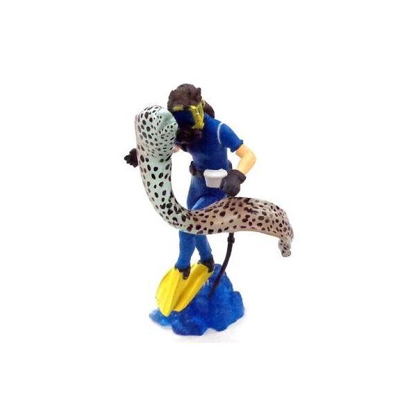 中古トレーディングフィギュア 1.ダイバー＆ニセゴイシウツボ 「サンシャイン水族館フィギュアコレクション」 サンシャイン水族館