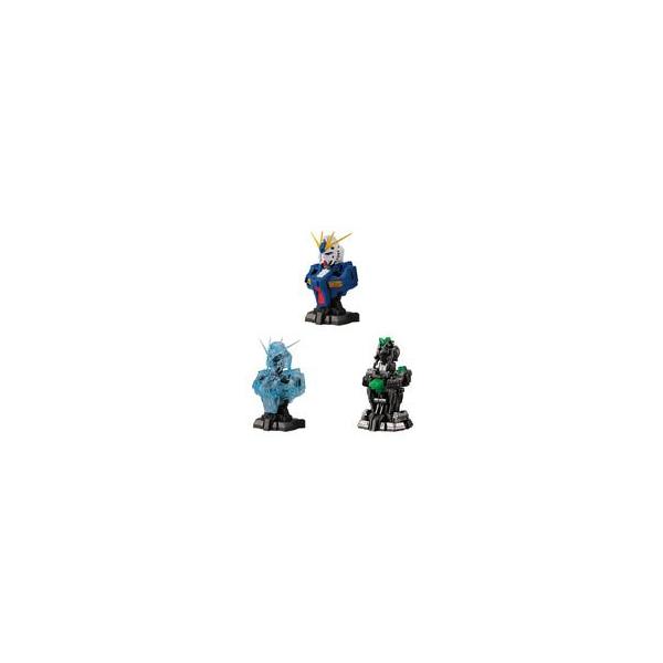 中古トレーディングフィギュア 全3種セット 「機動戦士ガンダム MSメカニカルバスト01 νガンダム」 ナムコららぽーと