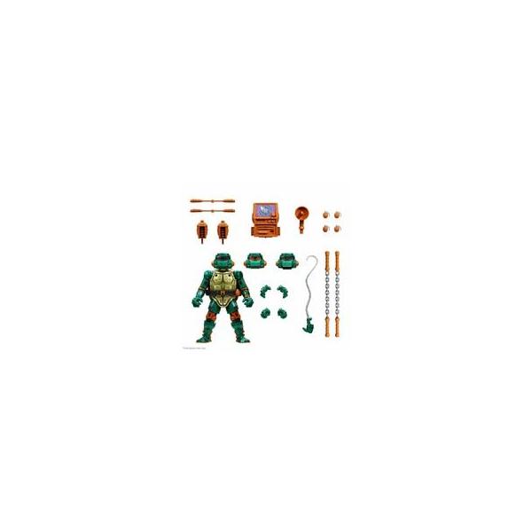 中古フィギュア ウォーリアー・メタルヘッド ミケランジェロ 「ティーンエイジ・ミュータント・ニ