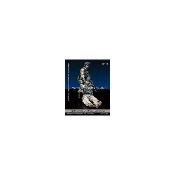中古プラモデル 1/35 現用 アメリカ ブラックホーク・ダウン ヘリコプター乗員を救助するナイトス