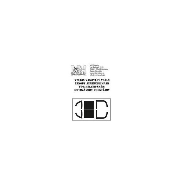 中古塗料・工具 1/72 Yak-3 塗装マスクシール (エレール/スマ-/KPモデル用) [MHZX72105]