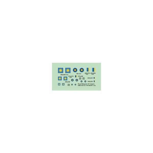 中古塗料・工具 1/144 マレーシア空軍国籍マークデカール [MKMDMK144116]
