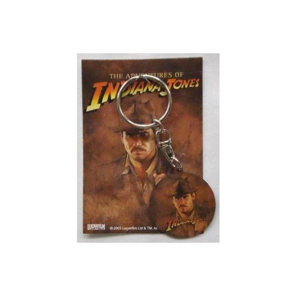 中古キーホルダー・マスコット(男性) インディアナ・ジョーンズ キーホルダー 「アドベンチャーズ・オブ・インディ・