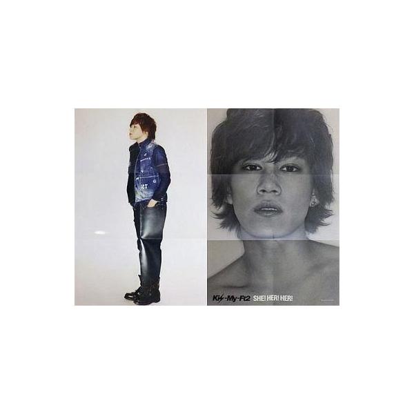 商品名：中古ポスター(男性) キス顔ポスター(六つ折) 千賀健永(Kis-My-Ft2) 「CD SHE! HER! HER!」 通常盤初回プレス特典商品解説■Kis-My-Ft2 シングル「SHE! HER! HER!」の通常盤初回プレス...