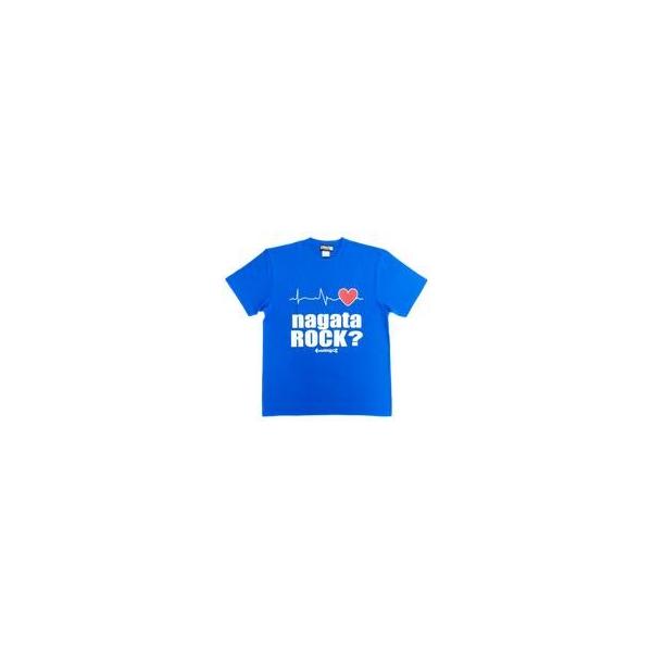 新品Tシャツ(男性アイドル) 永田裕志×コラソン コラボTシャツ NAGATA ROCK? ブルー Sサイズ