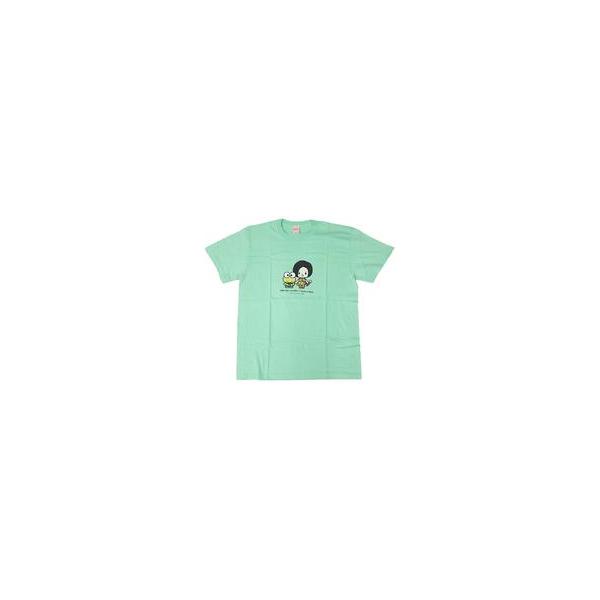中古Tシャツ(女性アイドル) 兒玉遥×けろけろけろっぴ ちゃんりおTシャツ グリーン XLサイズ 「AKB48×CH