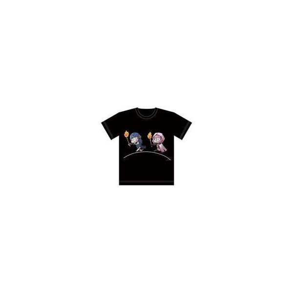 中古Tシャツ(キャラクター) いろはちゃん＆七海やちよ フルカラーTシャツ ブラック Lサイズ 「マギアレコード