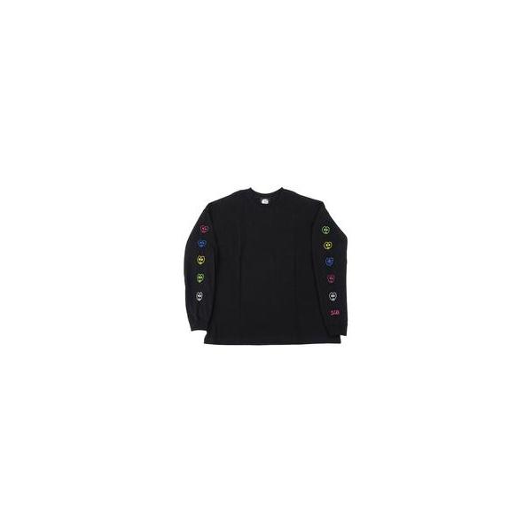 中古衣類 ナポリの男たち ロングTシャツ ハートくん ブラック フリーサイズ 「喫茶ナポリ店