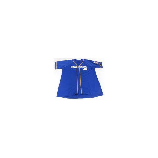 中古ポロシャツ・ワークシャツ 五百城茉央 個別ベースボールシャツ 2023 ブルー M〜Lサイズ 乃木坂46オフィシャ