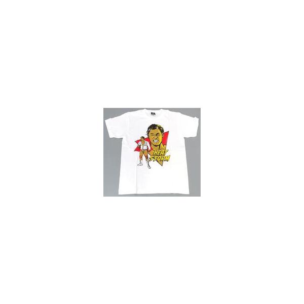 中古Tシャツ 上村優也(新日本プロレス) イラストTシャツ ホワイト Mサイズ