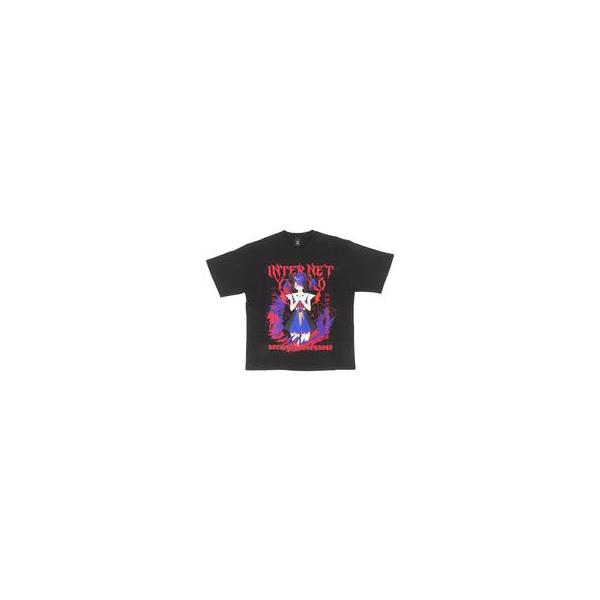 中古Tシャツ あめちゃん インターネットやめろT ブラック Lサイズ 「NEEDY GIRL OVERDOSE ニディガ