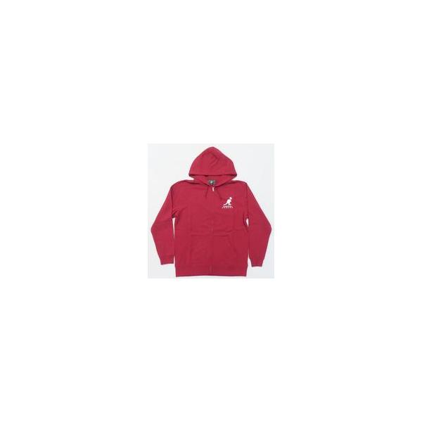 中古アウターウェア 鹿乃 コラボZIPパーカー ワイン ユニセックスXLサイズ 「鹿乃×KANGOL REWARD