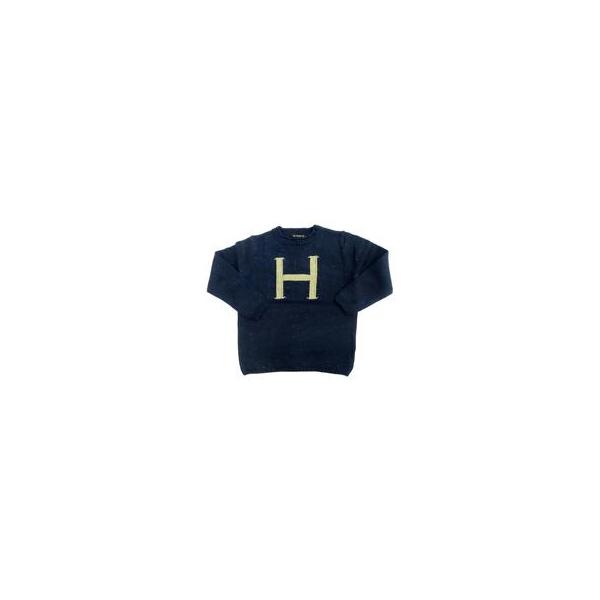 中古アウターウェア ハリー・ポッター ‘H’ イニシャル セーター ネイビーブル