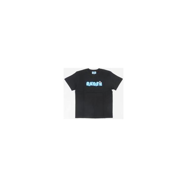 中古Tシャツ らっだぁ RADER TシャツA(ロゴ青) ブラック Mサイズ らっだぁのおみせ 受注生産限定