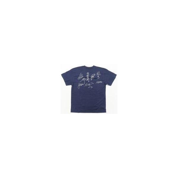 中古Tシャツ ザ・ニュースペーパー 直筆サイン入りTシャツ ネイビー Lサイズ
