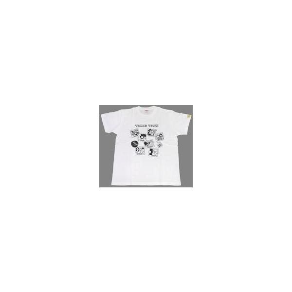 中古Tシャツ ヤンタンGOGO(55)Tシャツ〜出演者とリスナー、みんなで作ったヤンタン愛溢れるTシャツ〜 ホワイト×ブラック M