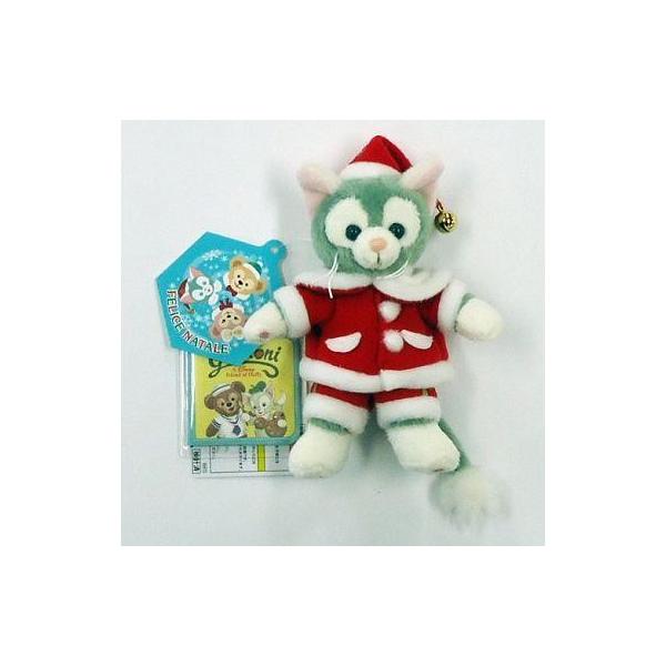 中古ぬいぐるみ ジェラトーニ(ダッフィーのクリスマス) ぬいぐるみバッジ 「クリスマス・ウィッシュ2014」 東京ディズニーシ
