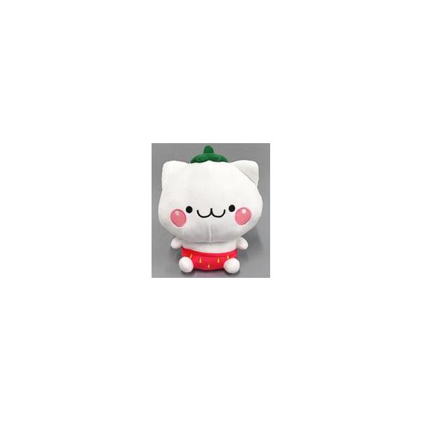 中古ぬいぐるみ にゃーちゃん イチゴなりきりBIGぬいぐるみ 「しろまる」