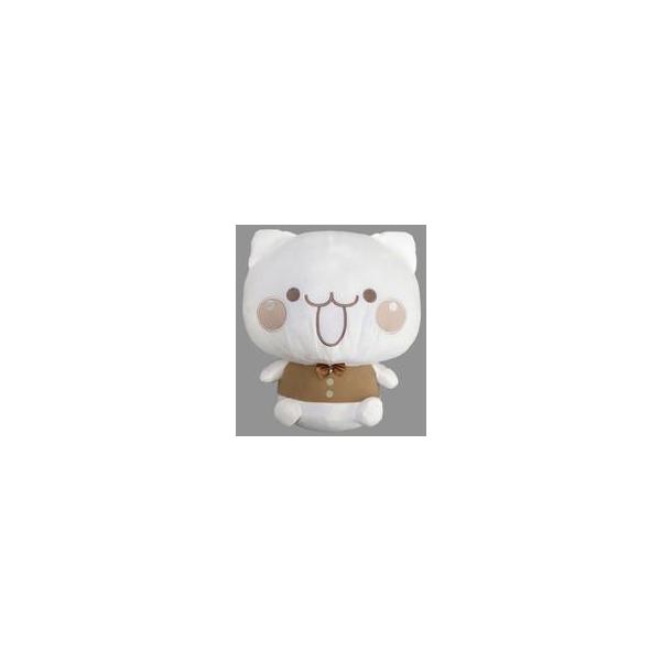 中古ぬいぐるみ にゃーちゃん ラテカラーBIGぬいぐるみ 「しろまる」 ラウンドワン限定