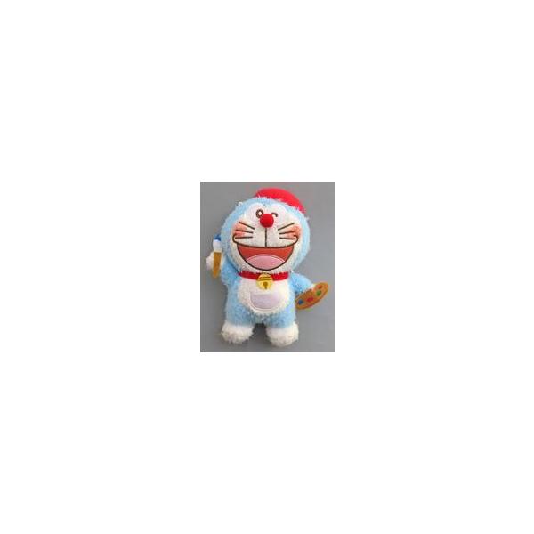 中古ぬいぐるみ ドラえもん(ベレー帽) 赤いほっぺ ぬいぐるみ(EX) 「映画ドラえもん のび太の絵世界物語」