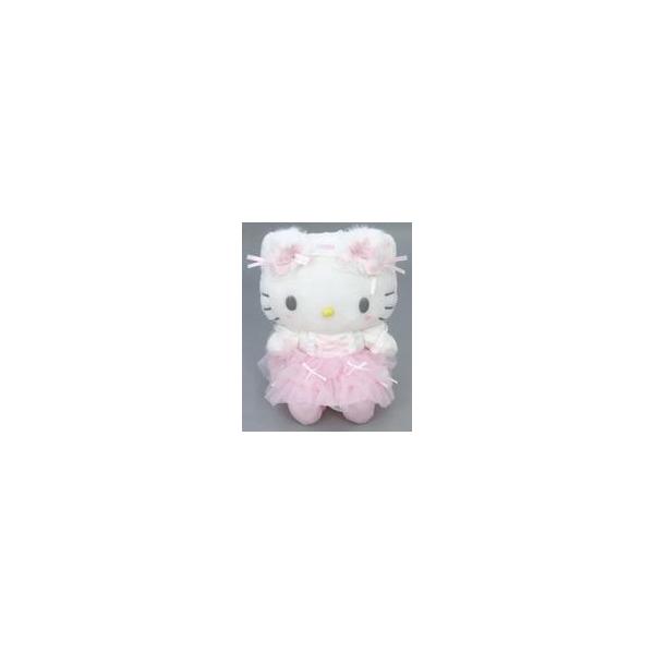 中古ぬいぐるみ ハローキティ ぬいぐるみ 白猫バレリーナデザイン