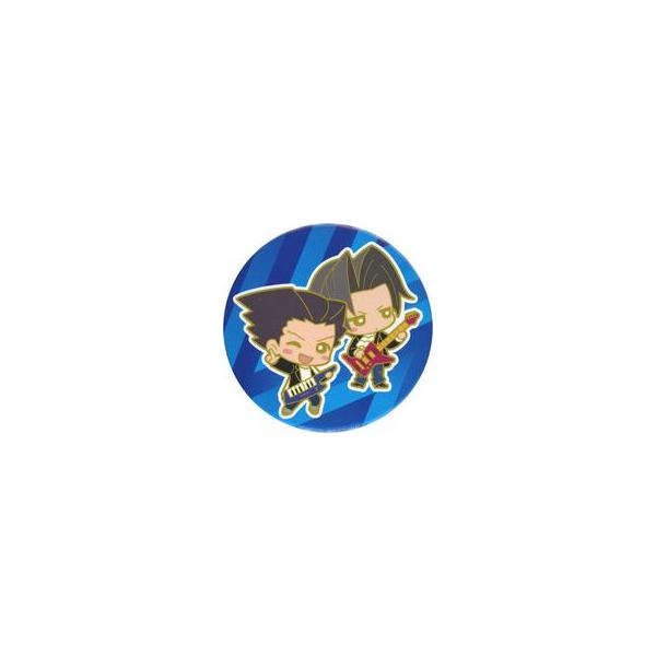 中古バッジ・ビンズ 成歩堂龍一＆御剣怜侍 BIG缶バッジ 「逆転裁判LIVE 〜OBJECTION!2018〜」 昼の部 来場者特