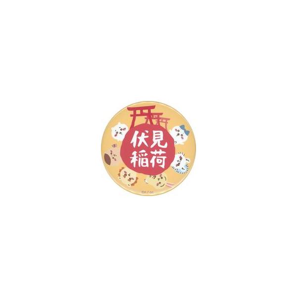 中古バッジ・ビンズ 鳥居 大きめ缶バッジ 「ちいかわ なんか小さくてかわいいやつ」 ちいかわもぐもぐ本舗＆オンライ