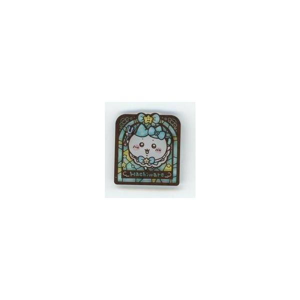 中古バッジ・ビンズ ハチワレ ステンドグラス風アクリルバッジ 「ちいかわくじ ちいかわ なんか小さくてかわい