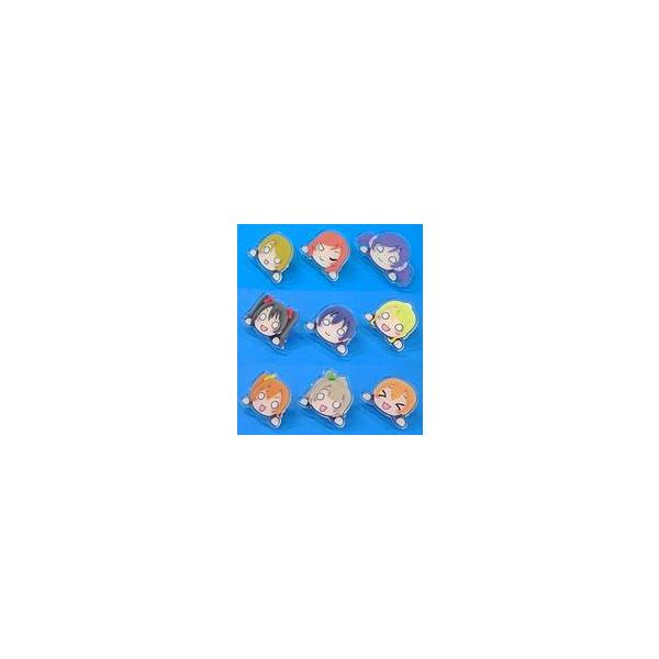 中古バッジ・ピンズ(キャラクター) 全9種セット 「セガコラボカフェ ぷちぐるラブライブ! アクリルバッジ(寝そべり μ