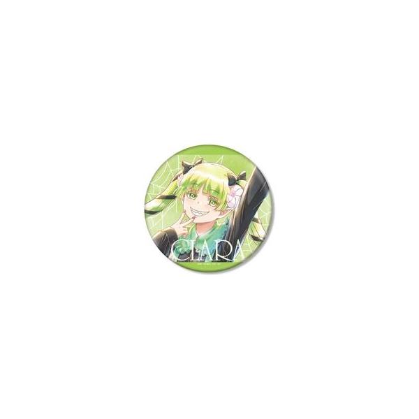 中古バッジ・ビンズ ウァラク・クララ 描き下ろし Ani-Art aqua label BIG缶バッジ ブラックコーデ