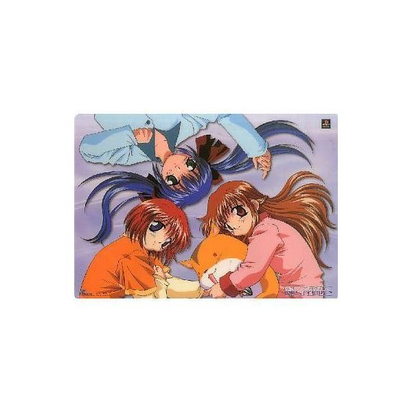 中古デスクマット 長森瑞佳＆七瀬留美＆椎名繭 A3デスクマット 「PSソフト 輝く季節へ」 ソフマップ購入特典