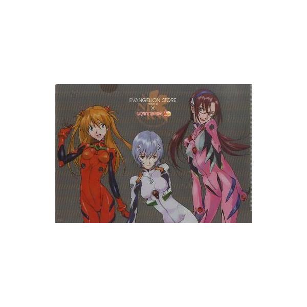 中古クリアファイル [単品 ]アスカ＆レイ＆マリ A4クリアファイル 「ヱヴァンゲリヲン新劇場版：Q×ロッテリア