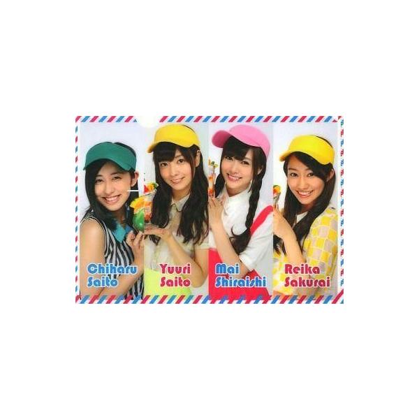 中古クリアファイル(女性アイドル) 斎藤ちはる＆斉藤優里＆桜井玲香＆白石麻衣(乃木坂46) A4ペアクリアファイル(ウェイトレス)
