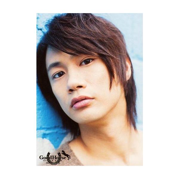 商品名：中古生写真(男性) 馬場良馬/顔アップ・衣装ベージュ・顔傾げ・背景青・ロゴ「Good Horse」/「馬会Vol.5〜30th Anniversary in Osaka〜」ブロマイド生写真(男性)/俳優